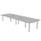 Skutchi Designs 45 in W, 144 in L, 29 in H, Engineered Wood Top, Grey H-AREC-46143PT-01-EL - alternate 1